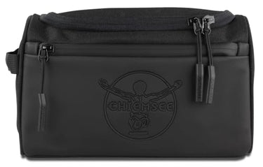 Chiemsee Track n Day Kulturbeutel zum Aufhängen für Damen und Herren, Kulturtasche Männer, Toiletry Bag Waschtasche Waschbeutel Toilettentasche, Schwarz im Sale